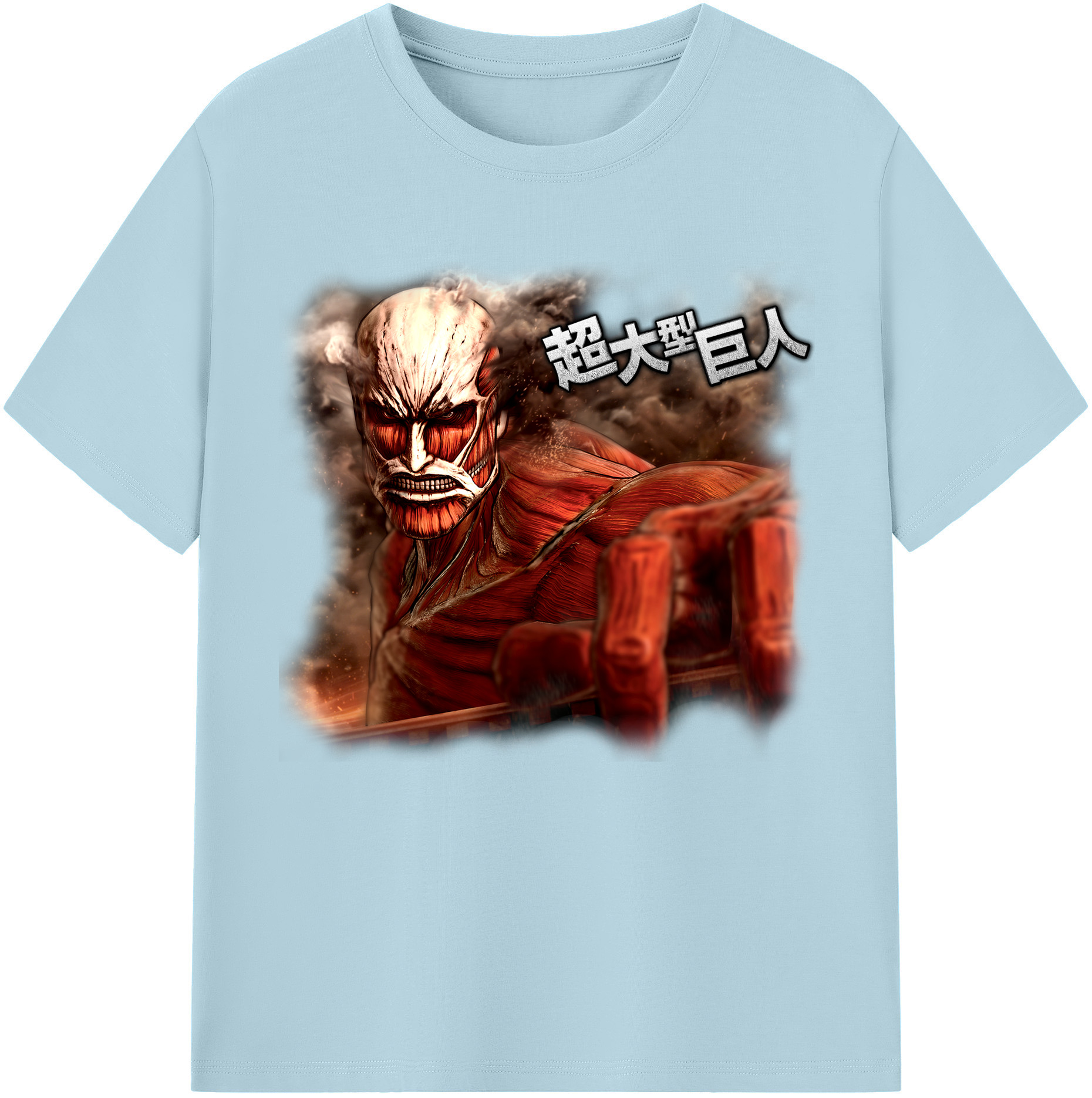 （画像用） 進撃の巨人 Attack on Titan 綿100％半袖Tシャツ（フロントプリント）